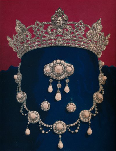 钻石和珍珠雕像-殿下（HRH）的礼物威尔士亲王，1863年。 作者 罗伯特·杜德利