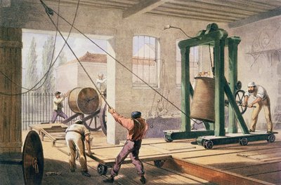 准备电报，选自威廉-霍华德-罗素的《大西洋电报》，1866 年出版（彩色石版印刷）（另见 192775 作者 罗伯特·杜德利