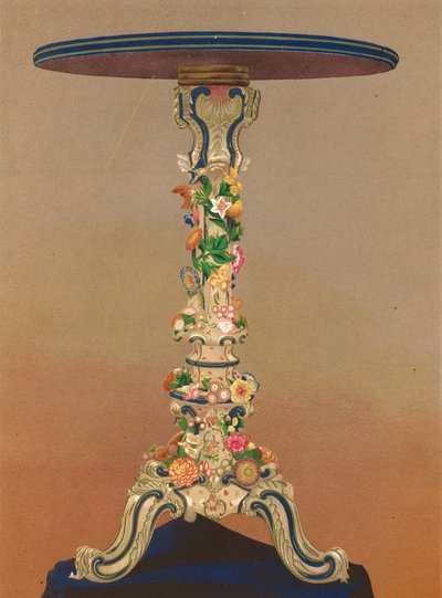 安哈尔特-伯恩堡公爵夫人赠送的德累斯顿瓷桌（chromolitho） 作者 罗伯特·杜德利