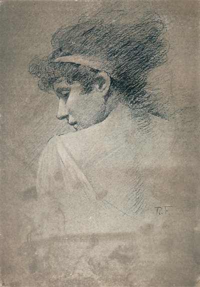 女性研究，c1895，1897年 作者 罗伯特·福勒