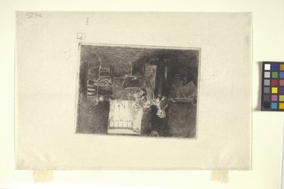 星期一早上，荷兰（墨水） 作者 罗伯特·弗雷德里克·布鲁姆