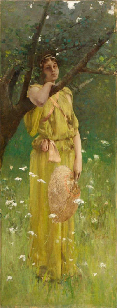 遐想》，约1883-1884（布面油画） 作者 罗伯特·弗雷德里克·布鲁姆