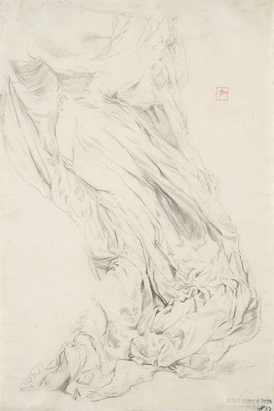 1893年至1995年音乐壁画的帷幔研究（石膏用黄色铅笔在奶油纸上） 作者 罗伯特·弗雷德里克·布鲁姆