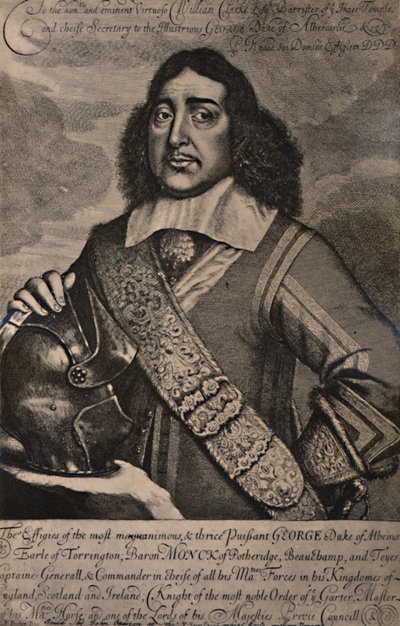 乔治·蒙克（George Monck），阿尔伯马尔第一公爵，英国士兵和政治家，1894年（17世纪） 作者 罗伯特·盖伍德