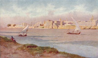 来自Ghezireh的Bulak，c1880年，1904年 作者 罗伯特·乔治·塔尔伯特·凯利