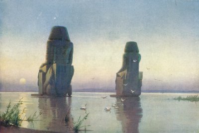 底比斯巨像-月出，c1880，1904年 作者 罗伯特·乔治·塔尔伯特·凯利