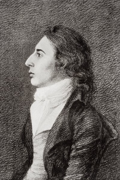 1905年出版的EV Lucas的“查尔斯羔羊的生活，第一卷”中的Robert Southey（1774-1843） 作者 罗伯特·汉考克
