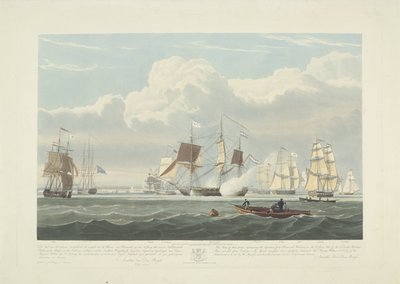 12 艘荷兰商船离开朴次茅斯港，1833 年（幻灯片 3）
这套三张幻灯片描绘了 1833 年 6 月 2 日 12 艘荷兰商船离开朴次茅斯港的情景。 作者 罗伯特·哈维尔 (II)