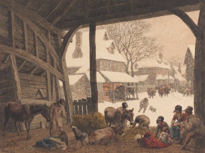 乡村雪景 作者 Robert Hills