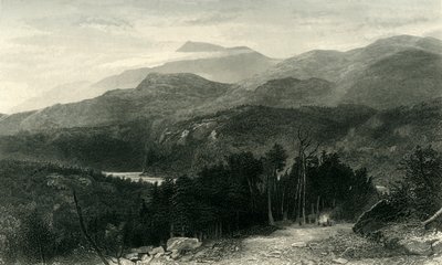北卡罗来纳州的斯莫基山脉》，1872年。   作者 罗伯特·欣希尔伍德