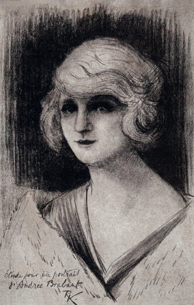安德里-布拉班特肖像（素描） 作者 