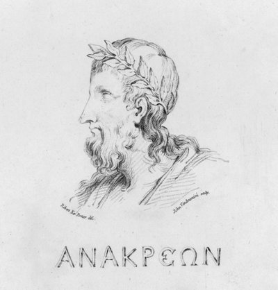 Portrait of Anacreon (engraving) 作者 罗伯特·克尔（后）波特