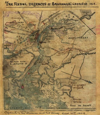 攻击普拉斯基堡1862 年 4 月，佐治亚州，萨凡纳，普拉斯基堡的袭击。LOC gvhs01.vhs00277 作者 罗伯特·诺克斯·斯登