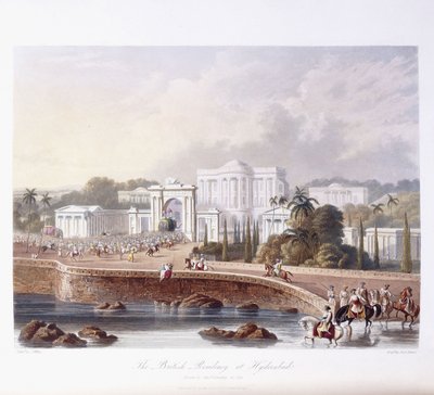 1813年在海得拉巴的英国住所； 1830年 作者 罗伯特·梅尔维尔·格林德利