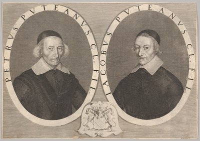Pierre和Jacques Dupuy的双画像， 1648-49。 作者 罗伯特·南特伊