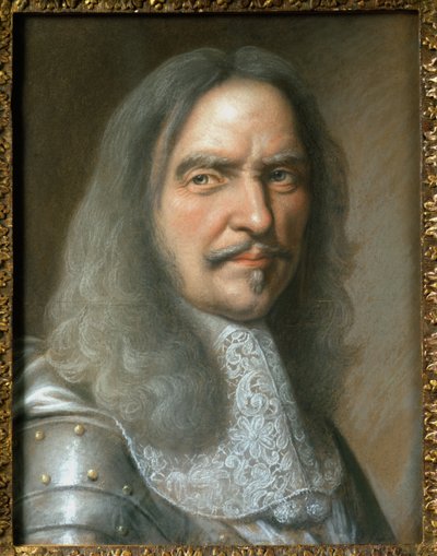 Auvergne塔的亨利（1611-75）Turenne的子爵（纸上粉彩） 作者 罗伯特·南特伊