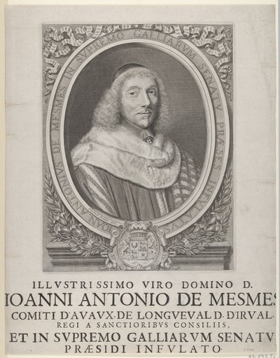 让·安托万·德·梅斯（Jean-Antoine de Mesmes），1658年。 作者 罗伯特·南特伊