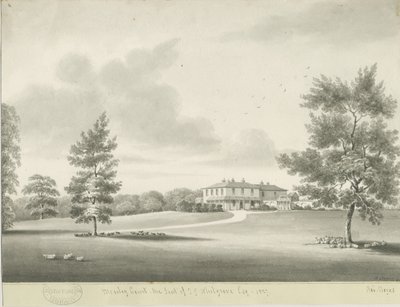 莫斯利法院（Moseley Court）：棕褐色水墨画，1837年 作者 罗伯特·诺伊斯