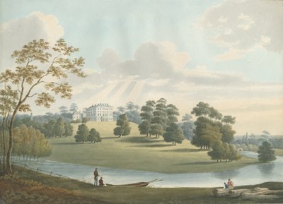 Patshull House：水彩画，nd [1826] 作者 罗伯特·诺伊斯