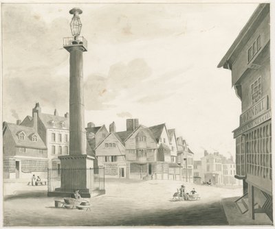 伍尔弗汉普顿（Wolverhampton）-市场：棕褐色绘画，nd [19世纪中叶]（绘画） 作者 罗伯特·诺伊斯