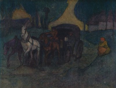 波兰的乡间小路，c1901，1905年 作者 罗伯特·波希尔·贝文