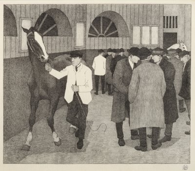 1921年在巴比肯的马经销商 作者 罗伯特·波希尔·贝文
