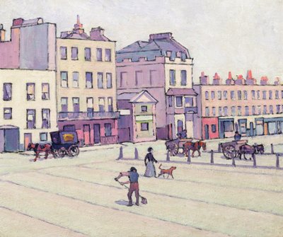 坎伯兰市场称重之家，约1914年（布面油画） 作者 罗伯特·波希尔·贝文