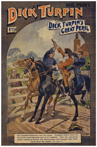 Dick Turpin（彩色石版画） 作者 罗伯特·普罗斯（Robert Prowse Jnr）
