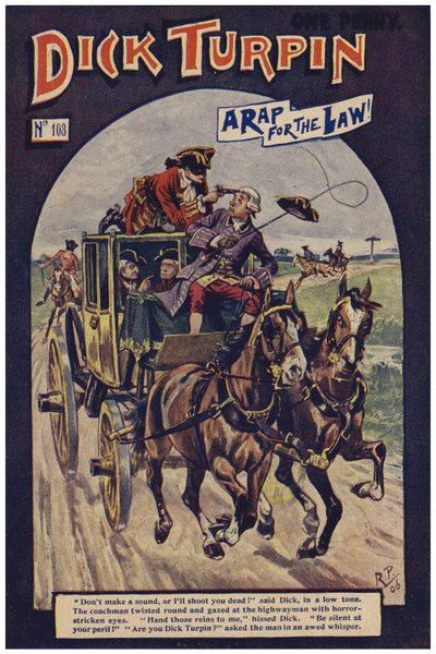 Dick Turpin（彩色石版画） 作者 罗伯特·普罗斯（Robert Prowse Jnr）