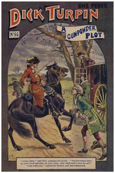 Dick Turpin（彩色石版画） 作者 罗伯特·普罗斯（Robert Prowse Jnr）