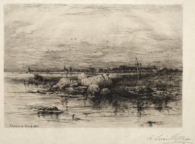 阿波纳纳加西特河口，1883年。 作者 罗伯特·斯温·吉福德
