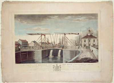 赫尔河畔金斯顿大桥和新码头的东面景观 作者 罗伯特·休