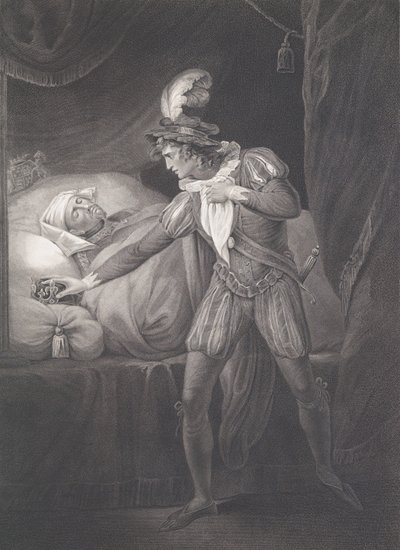 威斯敏斯特的宫殿：亨利国王和沃尔王子......，1795年首次出版，1852年再版。 作者 罗伯特·休