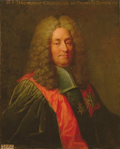 1720年后的Henri-Francois d&39;Aguesseau（1668-1751） 作者 罗伯特·图尼尔