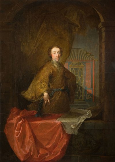 理查德-迪克-贝特曼的画像，1741年。 作者 罗伯特·图尼尔