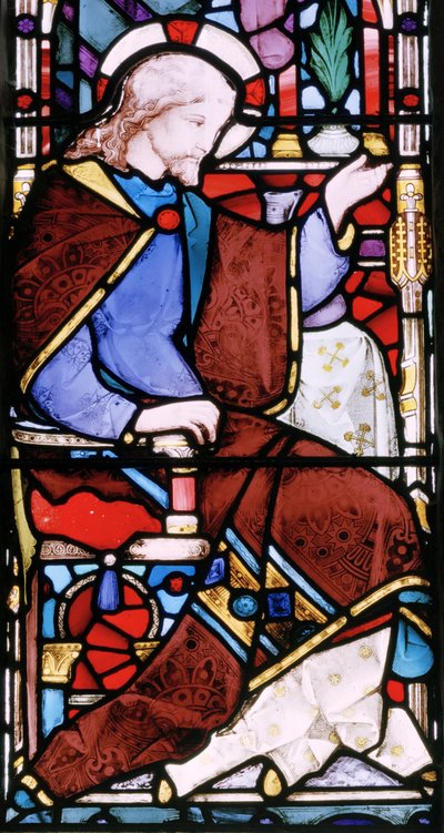 基督传道，c.1866（彩色玻璃） 作者 罗伯特·特尼尔·拜恩