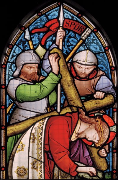 Jackfield，St Mary，Heaton，Butler＆Bayne，Bayne＆Hassam，Christs Passion，1863 作者 罗伯特·特尼尔·拜恩