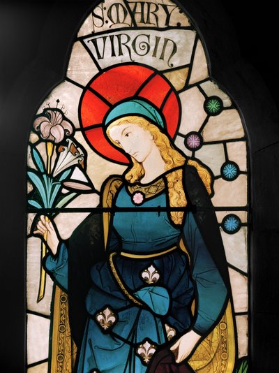 圣母玛利亚，1864年（彩色玻璃） 作者 罗伯特·特尼尔·拜恩