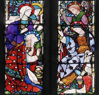 圣经的女人，c.1866（彩色玻璃） 作者 罗伯特·特尼尔·拜恩