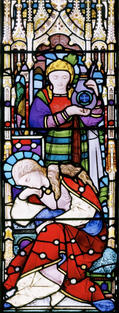 圣经的女人，c.1866（彩色玻璃） 作者 罗伯特·特尼尔·拜恩