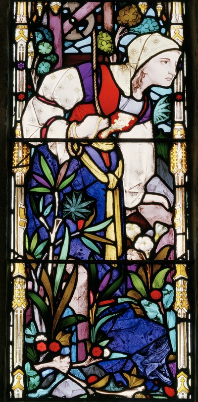 圣经的女人，c.1866（彩色玻璃） 作者 罗伯特·特尼尔·拜恩