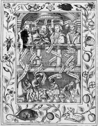 伟大的炼金术士从1652年的Theatrum Chemicum Britannicum激发了实验室的工作 作者 罗伯特·沃恩