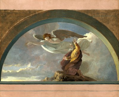摩西观看应许之地》，约1860-1865年。 作者 罗伯特·沃尔特·威尔