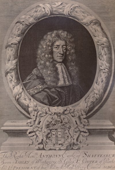 安东尼·阿什利·库珀（Anthony Ashley Cooper），英国政治家沙夫茨伯里第一伯爵，c1680 1894 作者 罗伯特·怀特