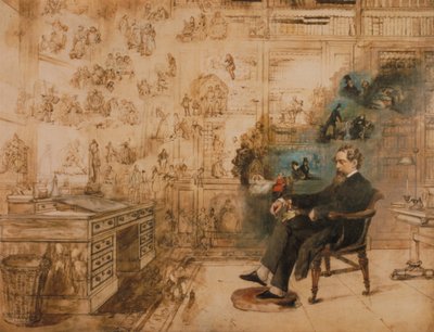 狄更斯之梦》，1875年。 作者 Robert William Buss
