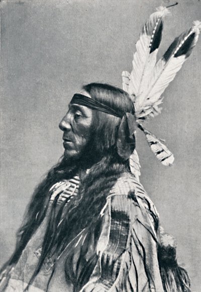 苏族的侧面视图，1912年 作者 罗伯特·威尔逊·舒费尔特