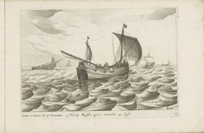 Haringbuizen
Haring buyssen groot omtrent 40 Last / Buche ou flibot de 40 tonneaux（标题在对象上）
联合省使用的各种船只 / Icones variarum navium Hollandicarum quarum us maximè in aquis interioribus regionis（系列 作者 罗伯特·德·鲍杜斯（可能）