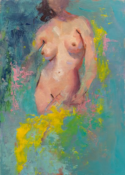 花园中的夏娃》，2023 年（油画） 作者 罗伯塔·默里