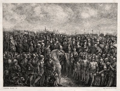 凯撒和他的囚犯，1878年。 作者 罗道夫·布雷斯丁