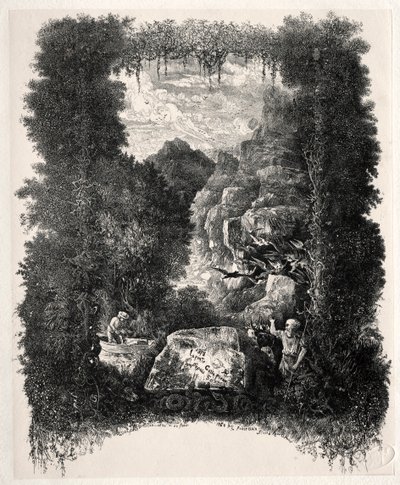 提耶里-法勒坦（Thierry-Faletans）创作的寓言和童话故事的第一部前作，1868年。 作者 罗道夫·布雷斯丁